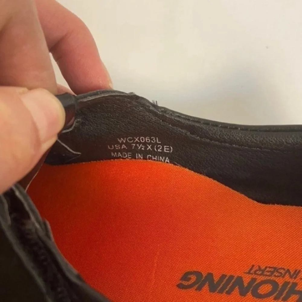 New Balance Black Shoes with Orange Cushioning 7.5